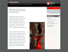 Tablet Screenshot of creadm.solent.ac.uk